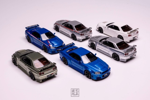 ͽ  Cars' Lounge 1/64  Skyline GT-R R34 NISMO Z-TUNE Pearl White
