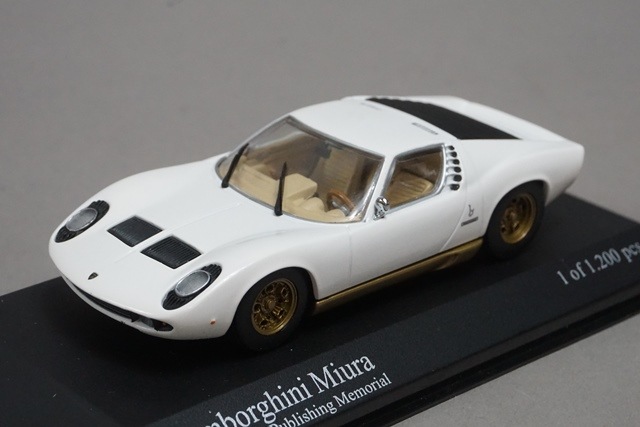 1/43 ミニチャンプス 433103003 ランボルギーニ ミウラ ホワイト 1/43 ミニチャンプス 433103003 ランボルギーニ ミウラ ホワイト
