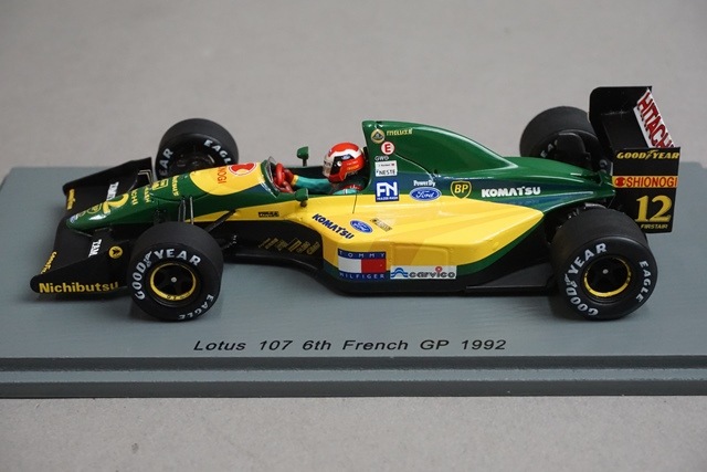 1/43 スパーク S5356 ロータス 107 フランスGP 6th 1992 #12 J