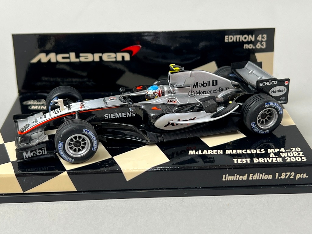 1/43 ミニチャンプス 530054355 マクラーレン メルセデス MP4-20
