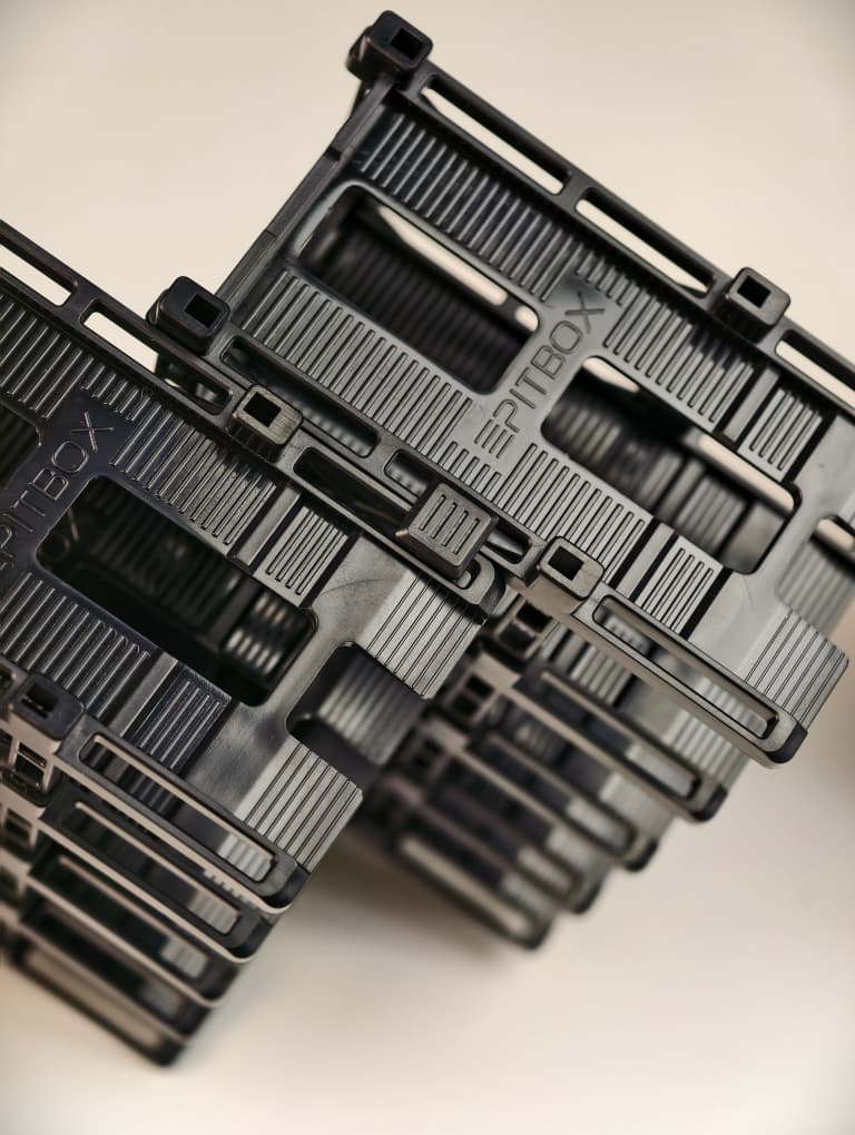 新品 Pitbox 1/64 ミニカー 10台 収納 昇降式 立体駐車場 ジオラマ 10