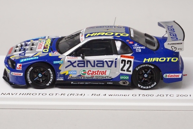 1/43 ���ѡ��� SJ168 ���ʥ��� �ҥ��� ���� �������饤�� GT-R (R34) GT500 JGTC 2001 Rd.4 ͥ�� #22 M. ����� - ����ů��