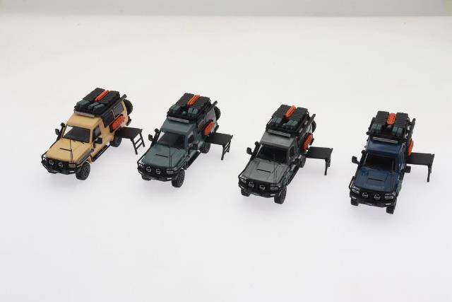 予約 Autoboats 1/64 トヨタ LC78 Original blue, Boost Gear
