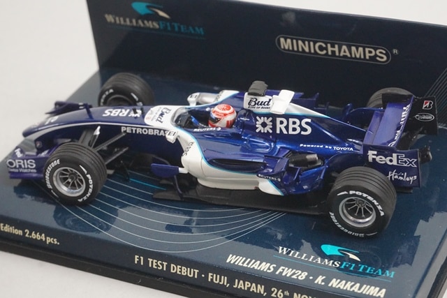 1/43 ミニチャンプス 400060135 ウィリアムズ FW28 F1テストデビュー