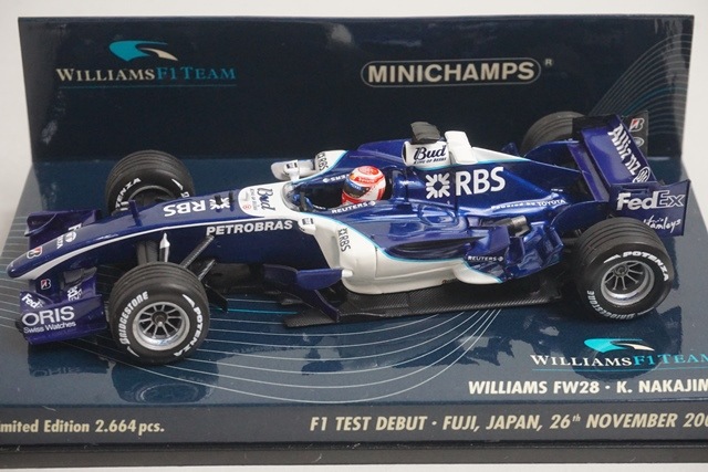 1/43 ミニチャンプス 400060135 ウィリアムズ FW28 F1テストデビュー