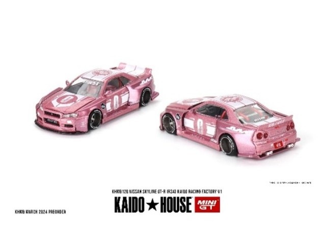 ͽ KHMG128 TSM MINI-GT 1/64  Nissan 饤 GT-R R34 KAIDO RACING FACTORY V1 (ϥɥ) 