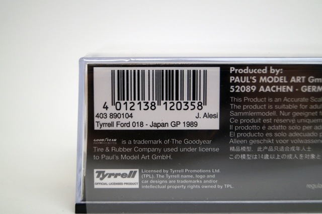  403890104 ߥ˥ץߵ1/43 ƥ ե 018 J.쥸 1989#4 GP   