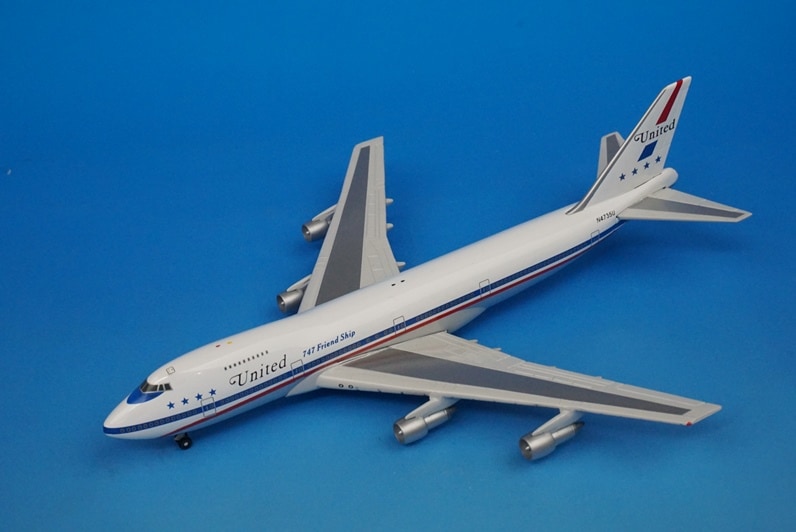 新品】ユナイテッド航空 ボーイング747-100 1:200 飛行機模型