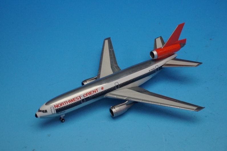 ブリキ　飛行機　ノースウェスト　DC4 1/500 DC-10-40 ノースウエストオリエント DC-10 50th N155US ［534369