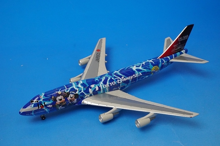 JAL B747-400 東京ディズニーシー 1/500 Blue Box Die Cast models JAL No.5 Disney Sea 747-400 Reg