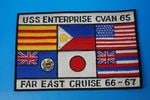��åڥ� USN ����ꥫ���� USS ENTERPRISE/���󥿡��ץ饤�� CVAN65/CVN-65 FAR EAST CRUSE 66-67 �ѷ� �ӥå��ѥå� �٥륯���ʤ�/���