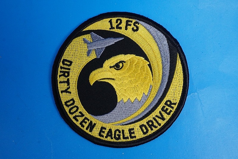 ��åڥ� USAF ����ꥫ���� F-1C 12FS/��12��Ʈ������ DIRTY DOZEN EAGLE DRIVER �����ƥ��������� ��������ɥ饤�С� �٥륯���ʤ�/���