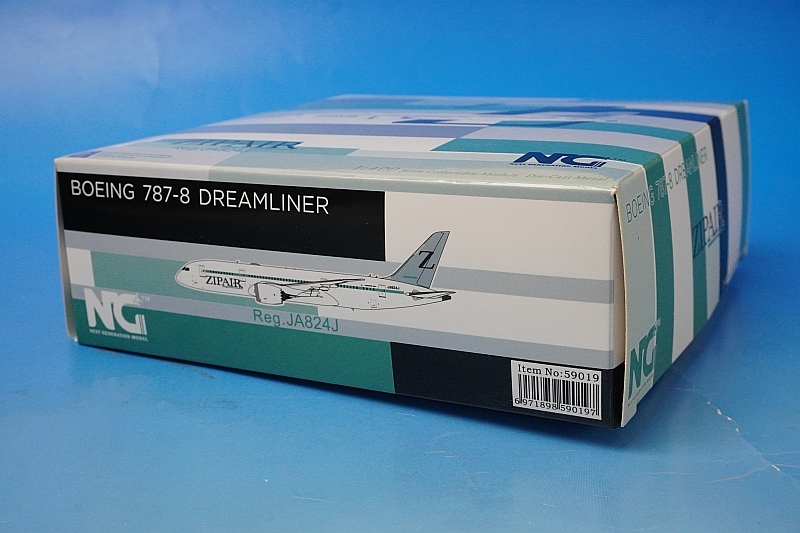 1/400 B787-8 ZIPAIR ジップエア 旧塗装 主翼地上姿勢 JA824J [59019