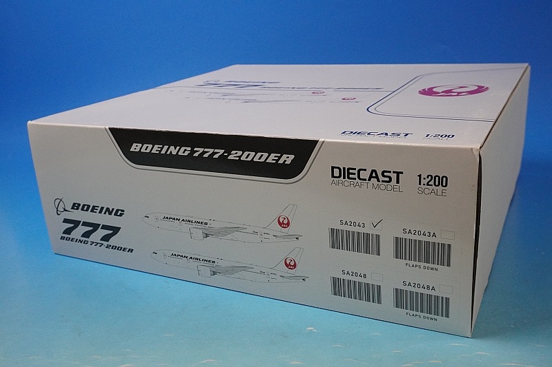 【廃盤品レア　JAL B777-200ER JA702J 1/200】 1/200 B777-200ER JAL 新鶴丸塗装 JA702J ［SA2043] JC
