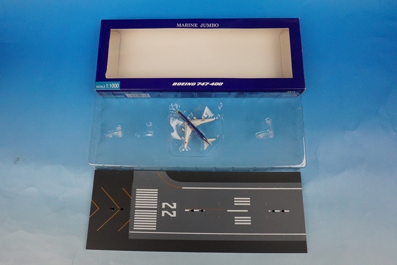 1/1000 B747-400D ANA �ޥ�󥸥��� ����RWY22�ǥ����ץ쥤����° JA8963 [NH10036] ����������/���
