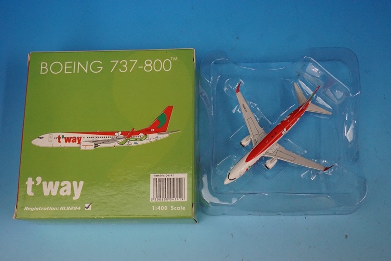 1/400 B737-800 ティーウェイ（韓国） HL8294 ［04141］ フェニックス  