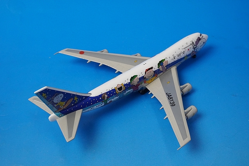 ANA　全日空　B747　スヌーピージェット　1/400 シルバーJA8139 ANA 全日空 B747 スヌーピージェット 1/400 シルバーJA8139