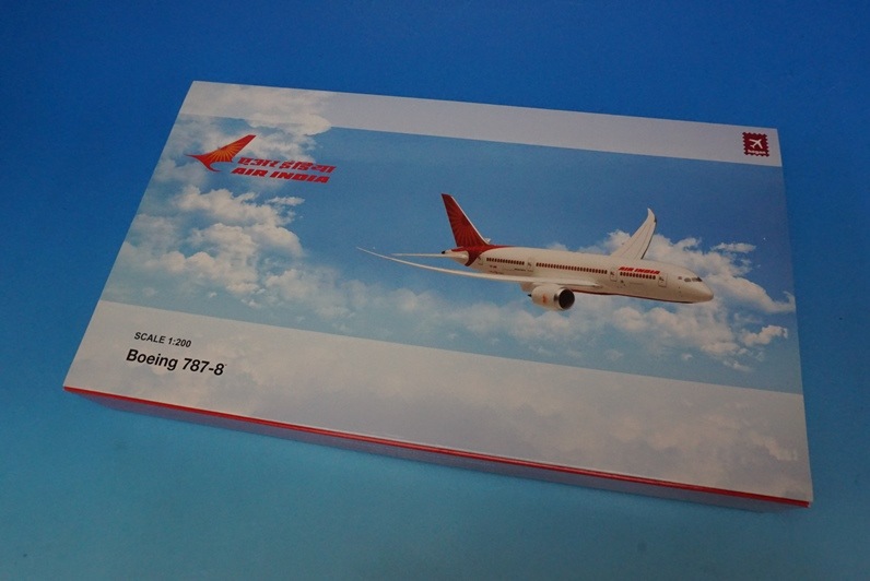 B787-8 エアインディア 飛行姿勢 (スタンド付属) 希少