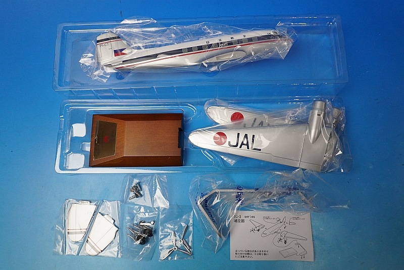 JAL DC-3プレーンモデル　新品 1/80 DC-3 JAL 金星号 1951年 PI-C7 ［BJQ2041］ JALUX/中古