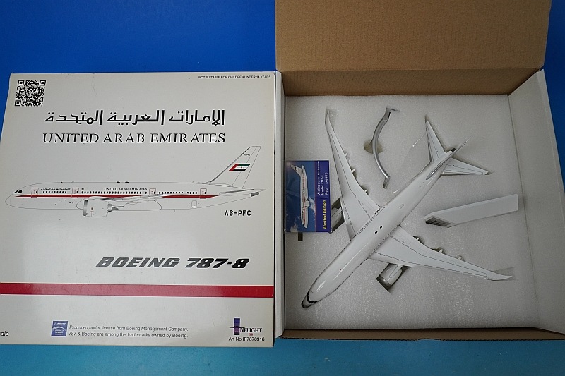 1/200 B787-8 ����ּ�Ĺ��Ϣˮ ���ߥ�ե饤�ȡ��׿����ѵ��� A6-PFC ��IF7870916�� ����ե饤��/���