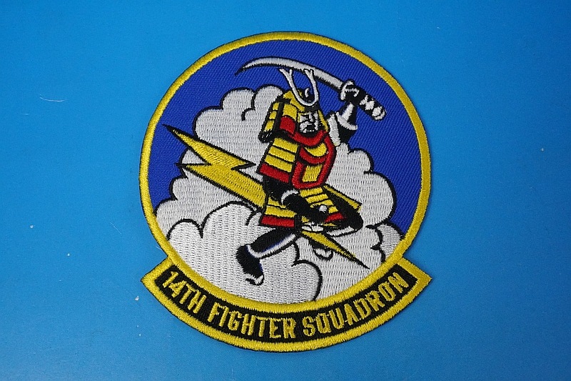 ワッペン USAF アメリカ空軍 第14戦闘飛行隊 SAMURAI/侍 サムライ 三沢