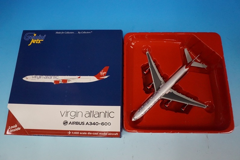 Gemini 1/400 Virgin Atlantic A340-600限定品 1/400 A340-600 Virgin ヴァージンアトランティック G-VEIL