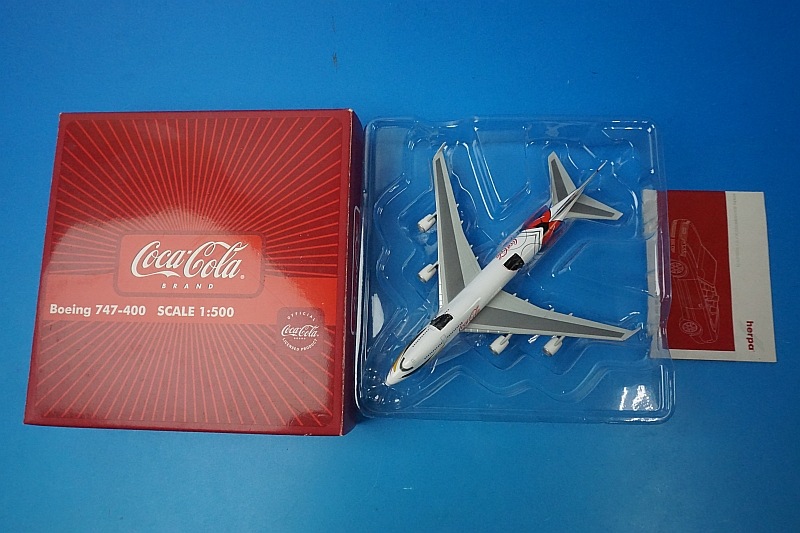 1/500 B747-400 COCA-COLA コカコーラ ＊レジ番付与なし
