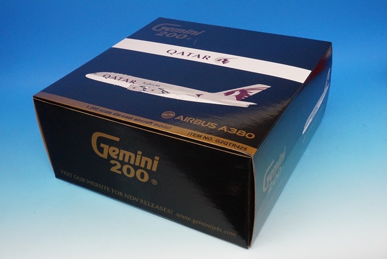 Gemini200 die-cast models Qatar Airbus A380-800 Reg# A7-APA