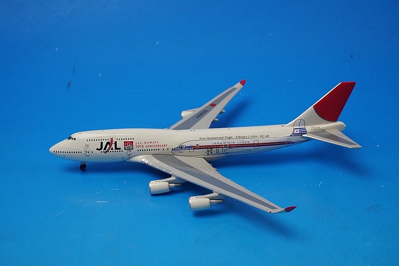 1/400 B747-446 JAL 国際線就航50周年 JA8906 フェニックス/中古