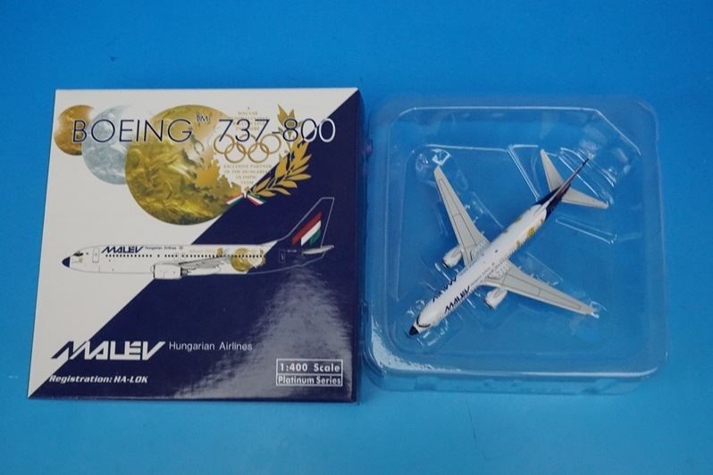 1/400 B737-800 �ޥ졼���ϥ󥬥꡼ ���ƥͥ����ԥå�2004 HA-LOK ��10731�� �ե��˥å���/���