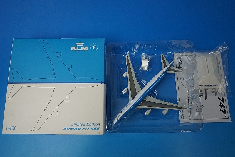 1/400 B747-400 KLM ��������������ե�� �ϥ��֥�å����� ���쥸����Ϳ�ʤ� ��58712�� �ɥ饴��/���