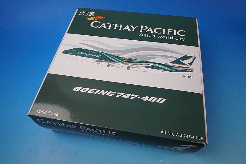1/200 B747-467 キャセイパシフィック Asia's world city B-HOY [WB