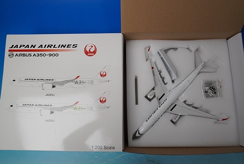 JAL 新品未使用350-900 2＆3号機　2機セット　限定品 1/500 A350-900 JAL Black 2号機 (黒色A350ロゴ) JA02XJ