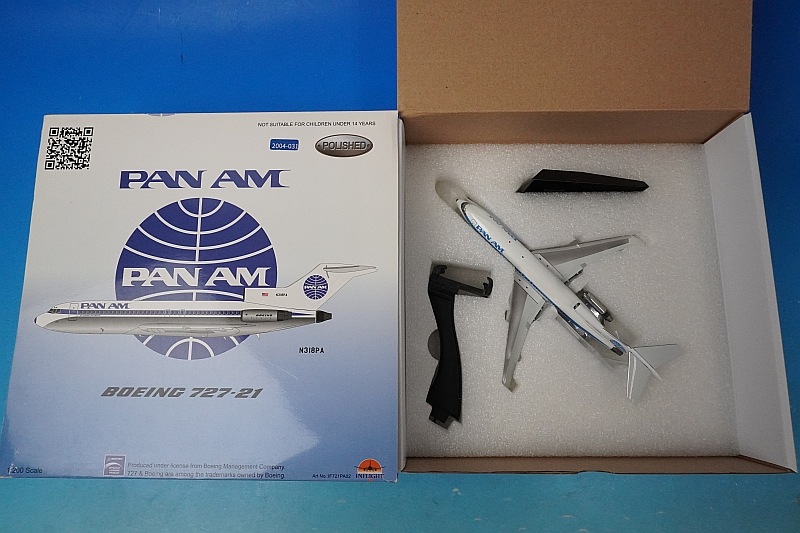 1/200 B727-100 PANAM �ѥ�ʥ� N318PA ��IF721PA02�� ����ե饤��/���