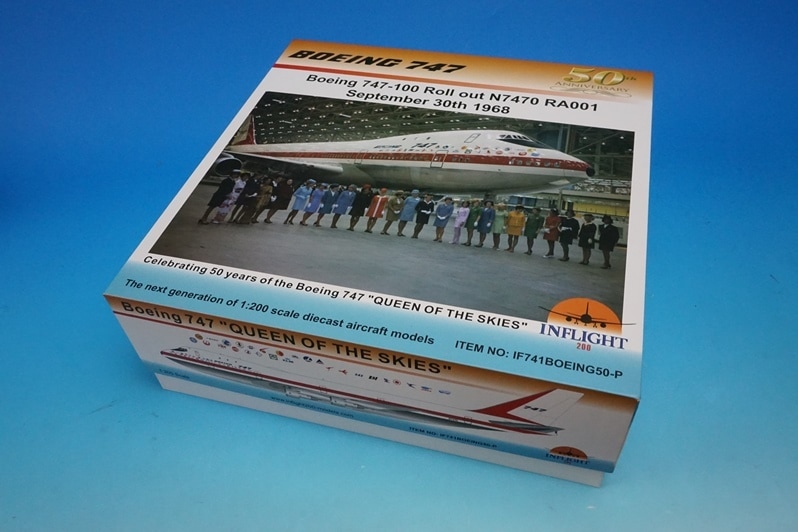 1/200 B747-100 ボーイング ロールアウトカラー City of Everett N7470