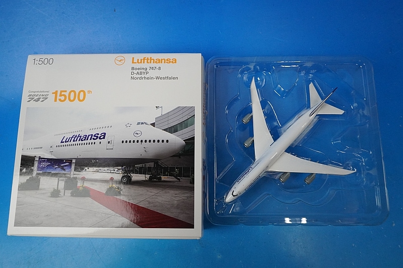 1/500 B747-8 ルフトハンザ ノルトライン＝ヴェストファーレン 1500機目 D-ABYP [516068-003] ヘルパ/中古 ...