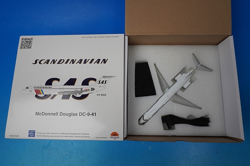 1/200 DC-9-41 SAS �����󥸥ʥӥ� OY-KGO ��IFDC940518�� ����ե饤��/���