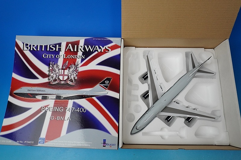 1/200 B747-400 �֥�ƥ��å��� ���ɡ������� G-BNLA ��IF744010�� ����ե饤��/���