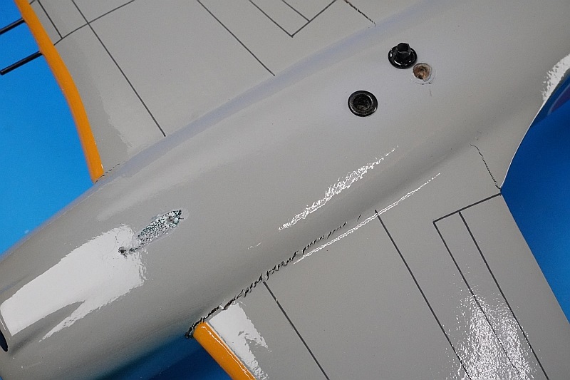 全長約33cm 全幅約42cm 紫電改（川西/N1K2－J） ＃210-134