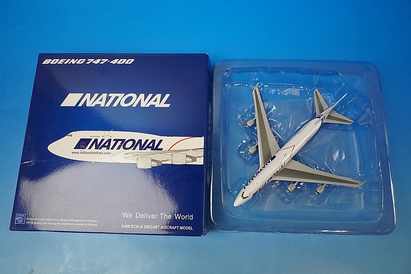 1/400 B747-400（BCF） ナショナルエア N756CA ［XX4490］ JC