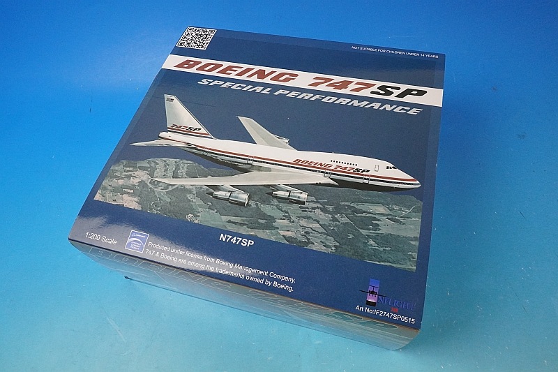 INFLIGHT 1/200 B747SP ハウスカラー 1:200 Boeing House Color Boeing 747SP N747SP JC Wings LH2458