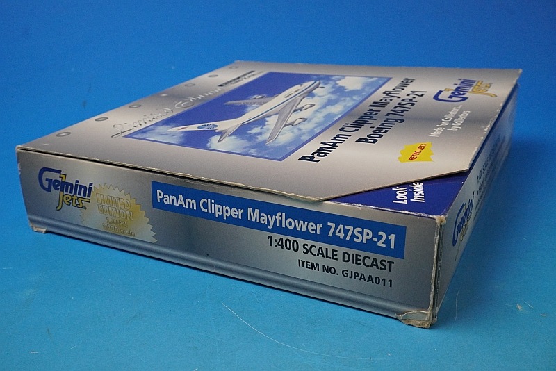 1/400 ジェミニジェッツ B747-SP パンナム N532PA 外箱傷み有 1/400 B747SP-21 PANAM パンナム Clipper Mayflower N530PA ［GJPAA011