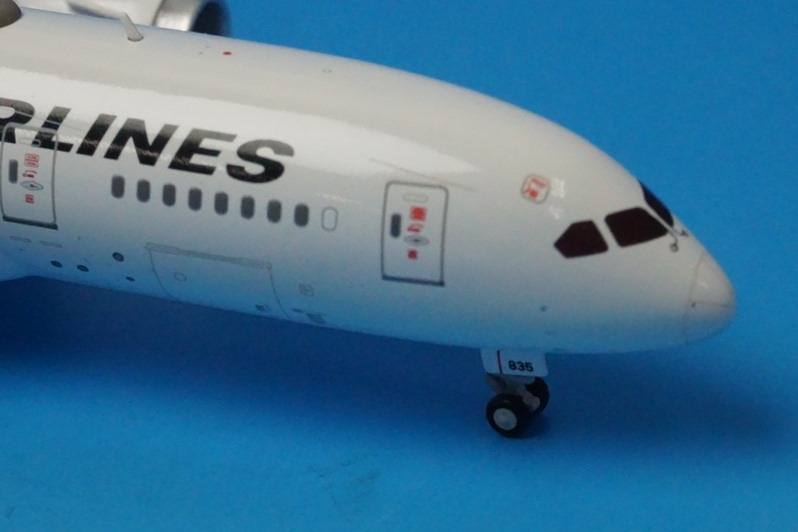 JAL　B787−８　JA835J　金の鶴丸塗装　１/400スケール JAL B787−8 JA835J 金の鶴丸塗装 1/400スケール - メルカリ