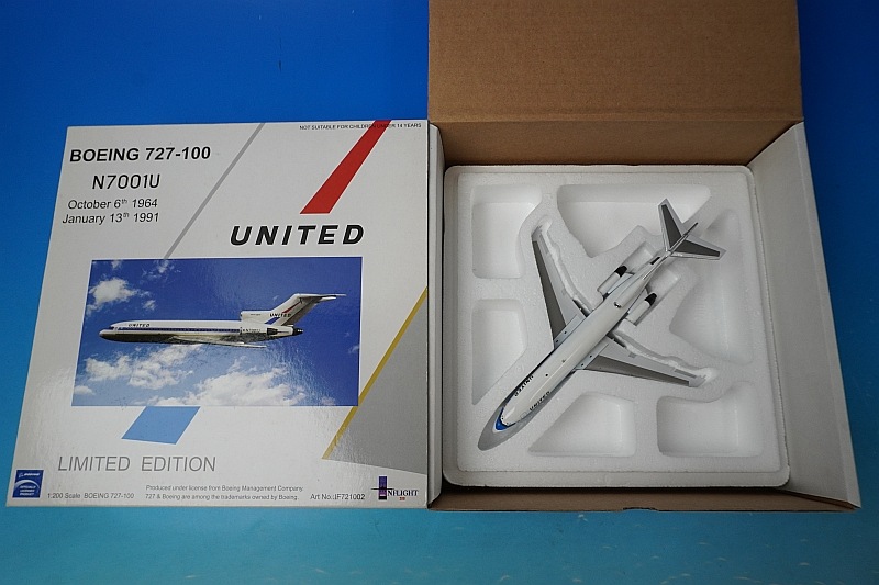 1/200 B727-100 ��ʥ��ƥå� N7001U ��IF721002�� ����ե饤��/���