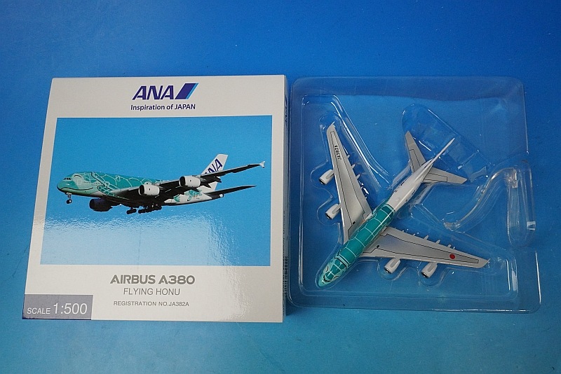 1/500 A380-841 ANA FLYING HONU ANA ������ɥ��꡼�� WiFi��ɡ����������Ĥ� JA382A ��NH50092�� ����������/���