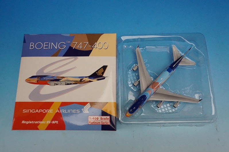 1/400 B747-400 ���󥬥ݡ��� �ȥ��ԥ���ᥬ�ȥå� 9V-SPL ��10703�� �ե��˥å���/���