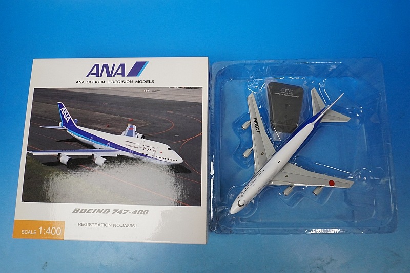 全日空商事 1/400 ANA 747-400 NH40015 1/400 B747-400 ANA 漢字ロゴ JA8961 [NH40015] 全日空商事/中古