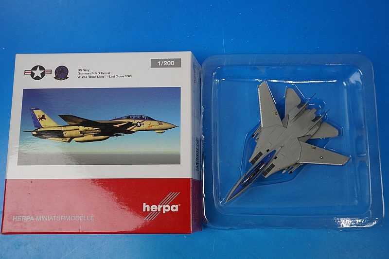 1/200 F-14D �ȥ७��å� ����ꥫ���� ��213��Ʈ������ �֥�å��饤���� ��557672�� �إ��/���