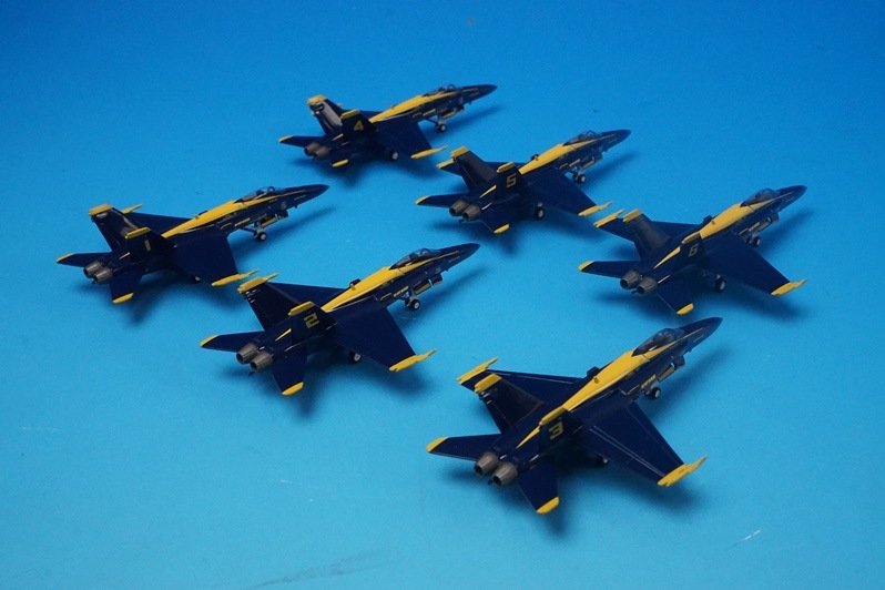 1/200 F/A-18A ホーネット アメリカ海軍 ブルーエンジェルス 6機