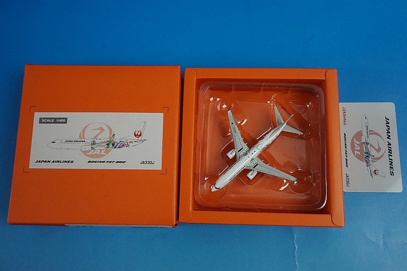 JAL B737-800 しまじろうジェット 特別塗装 1/400 1/400 B737-800 JAL しまじろうジェット JA330J ［EW4738004